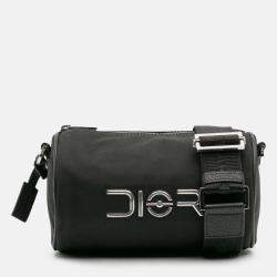 Pre Owned Dior Black Hajime Sorayama Nylon Roller Bag
