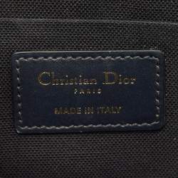 Pre Owned Dior Navy Blue Oblique Canvas 30 Montaigne Box Bag