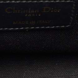 Pre Owned Dior Navy Blue Oblique Canvas 30 Montaigne Box Bag