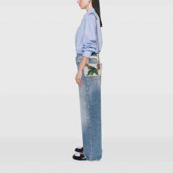 Pre Owned Dior White Limited Edition Niki De Saint Phalle Mini Calfskin Dragon Lady Dior