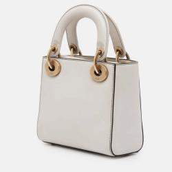 Pre Owned Dior White Limited Edition Niki De Saint Phalle Mini Calfskin Dragon Lady Dior