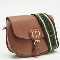 Pre Owned Dior Brown Leather Medium Bobby Shoulder Bag