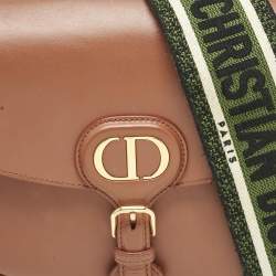 Pre Owned Dior Brown Leather Medium Bobby Shoulder Bag