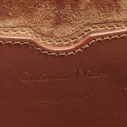 Pre Owned Dior Brown Leather Medium Bobby Shoulder Bag