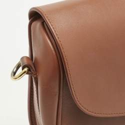 Pre Owned Dior Brown Leather Medium Bobby Shoulder Bag