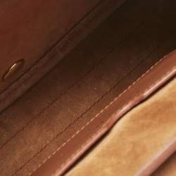 Pre Owned Dior Brown Leather Medium Bobby Shoulder Bag