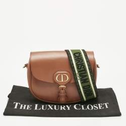 Pre Owned Dior Brown Leather Medium Bobby Shoulder Bag