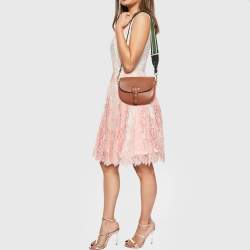 Pre Owned Dior Brown Leather Medium Bobby Shoulder Bag