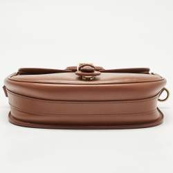 Pre Owned Dior Brown Leather Medium Bobby Shoulder Bag
