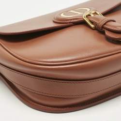 Pre Owned Dior Brown Leather Medium Bobby Shoulder Bag