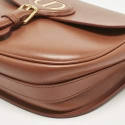 Pre Owned Dior Brown Leather Medium Bobby Shoulder Bag