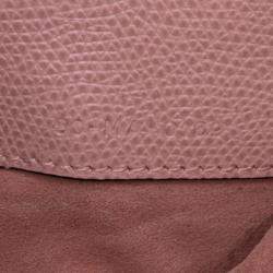 Pre Owned Dior Pink Grained Calfskin Saddle Belt Bag