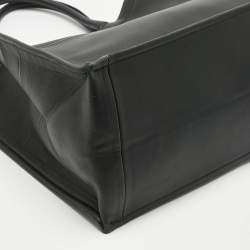 Pre Owned Dior Black Leather Large Book Tote