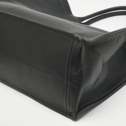 Pre Owned Dior Black Leather Large Book Tote