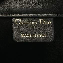 Pre Owned Dior Black Leather Large Book Tote