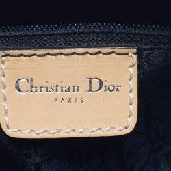 Pre Owned Dior Multicolor Coated Canvas and Leather Argyle Boston Bag