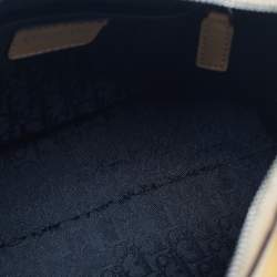 Pre Owned Dior Multicolor Coated Canvas and Leather Argyle Boston Bag