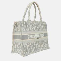 Pre Owned Christian Dior Medium Oblique Book Tote Bag