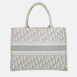 Pre Owned Christian Dior Medium Oblique Book Tote Bag
