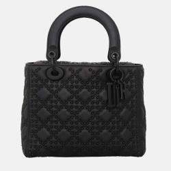 Pre Owned Christian Dior Lady Dior Medium Studded Bag
