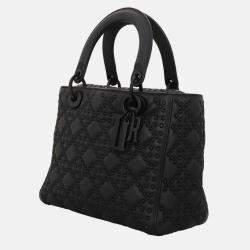 Pre Owned Christian Dior Lady Dior Medium Studded Bag