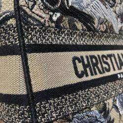 Pre Owned Christian Dior  Lady D-Lite Embroidered Tote Bag