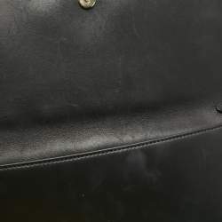 Pre Owned Dior Black Cannage Leather Lady Dior Chain Clutch