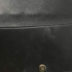 Pre Owned Dior Black Cannage Leather Lady Dior Chain Clutch