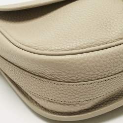 Pre Owned Dior Beige Leather Mediun Bobby Crossbody Bag