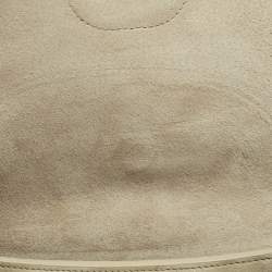 Pre Owned Dior Beige Leather Mediun Bobby Crossbody Bag