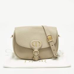 Pre Owned Dior Beige Leather Mediun Bobby Crossbody Bag