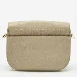Pre Owned Dior Beige Leather Mediun Bobby Crossbody Bag