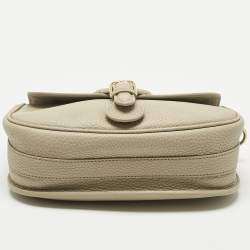 Pre Owned Dior Beige Leather Mediun Bobby Crossbody Bag