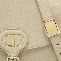 Pre Owned Dior Beige Leather Mediun Bobby Crossbody Bag