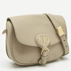 Pre Owned Dior Beige Leather Mediun Bobby Crossbody Bag