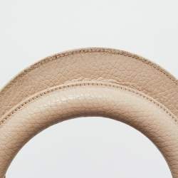 Pre Owned Dior Beige Leather Large Diorissimo Shopper Tote