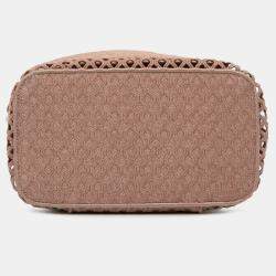 Pre Owned Dior Mesh Embroidered Diortravel Vanity Case