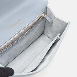Pre Owned Dior Blue Small Calfskin Diorama Flap