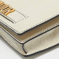 Pre Owned Dior Off -White Leather J'adior Wallet on Chain