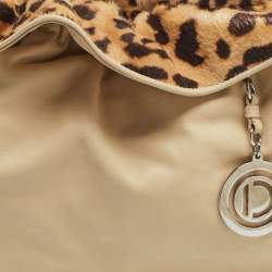 Pre Owned Dior Beige Leather Le Trente Shoulder Bag