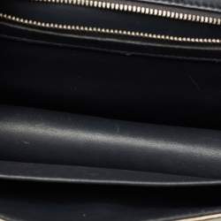 Pre Owned Dior Metallic Micro Cannage Patent Leather Medium Diorama Shoulder Bag