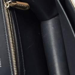 Pre Owned Dior Metallic Micro Cannage Patent Leather Medium Diorama Shoulder Bag