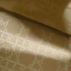 Pre Owned Dior Lady Dior Medium Grey Canvas Handbag