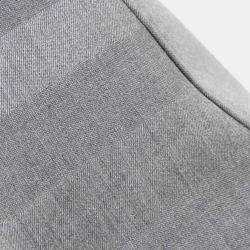 Pre Owned Dior Lady Dior Medium Grey Canvas Handbag