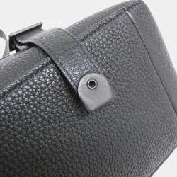 Pre Owned Dior Camp Black Leather Shoulder Bag