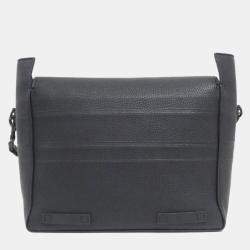 Pre Owned Dior Camp Black Leather Shoulder Bag