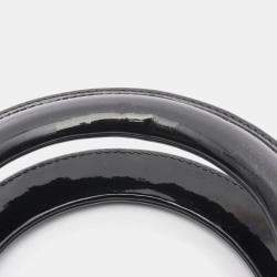 مملوكة مسبقًا Christian Dior Lady Black Calfskin Enamel Leather Handbag