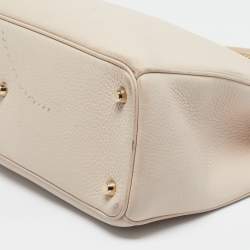 Pre Owned Dior Beige Leather Large Diorissimo Shopper Tote