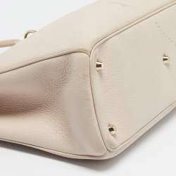 Pre Owned Dior Beige Leather Large Diorissimo Shopper Tote