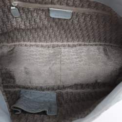 Pre Owned Dior Light Blue Cannage Stitched Leather Lady Dior Hobo